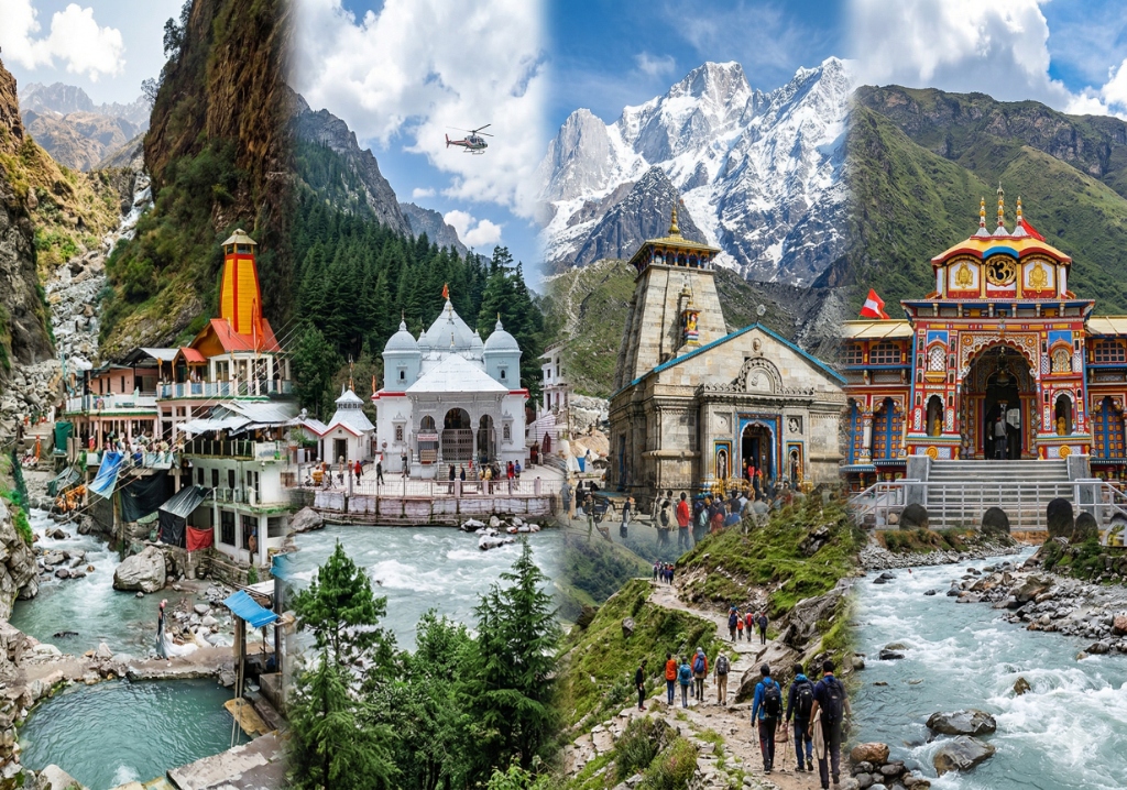Char Dham Yatra Kedarnath Badrinath Gangotri Yamunotri temples