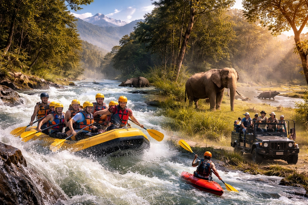 Safari and rafting
