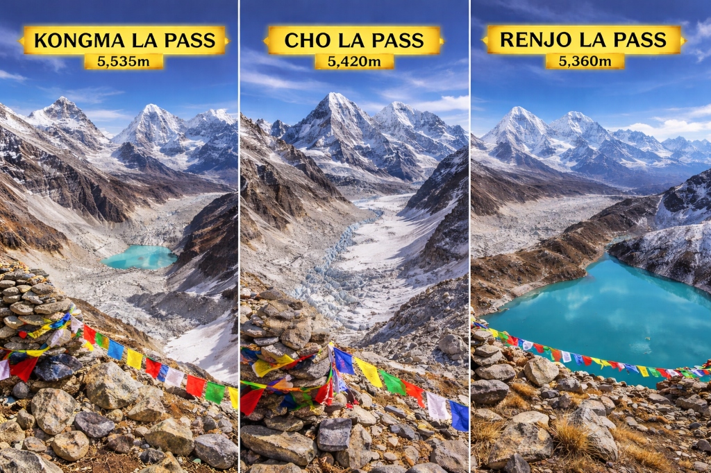 Three Passes Trek Kongma La Cho La Renjo La Nepal